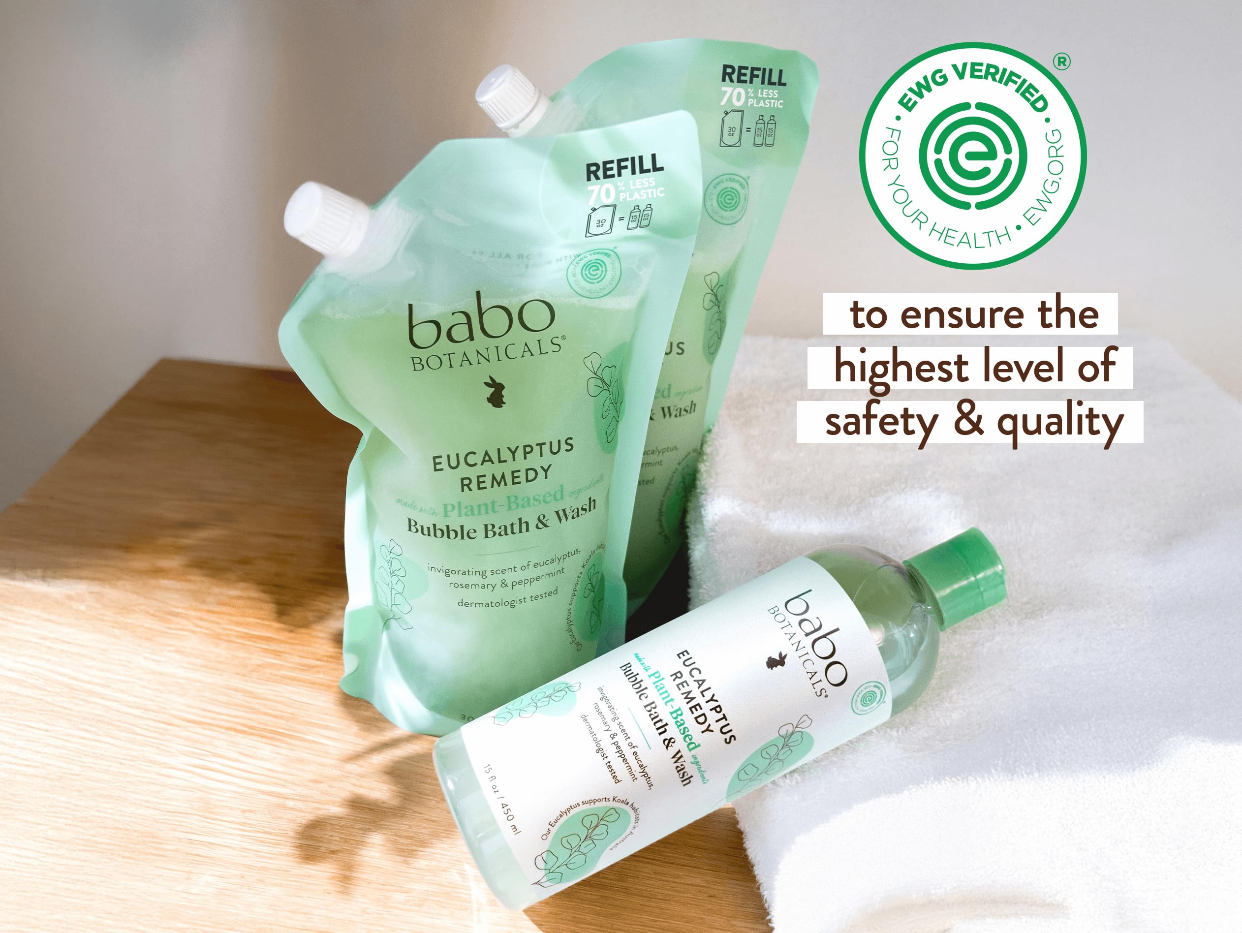 健康・医学 BABBO BABO Botanicals Eucalyptus Remedy 2-in-1 Bubble Bath & Wash